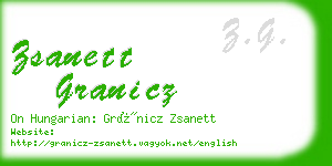 zsanett granicz business card